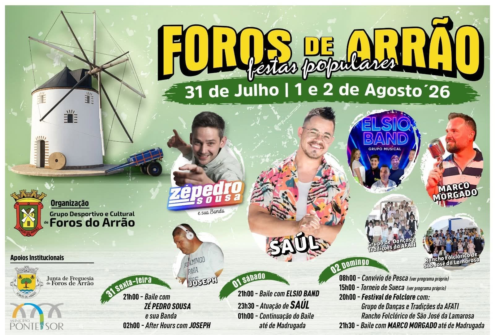 Foros de Arrão voltam a celebrar as suas tradicionais Festas Populares